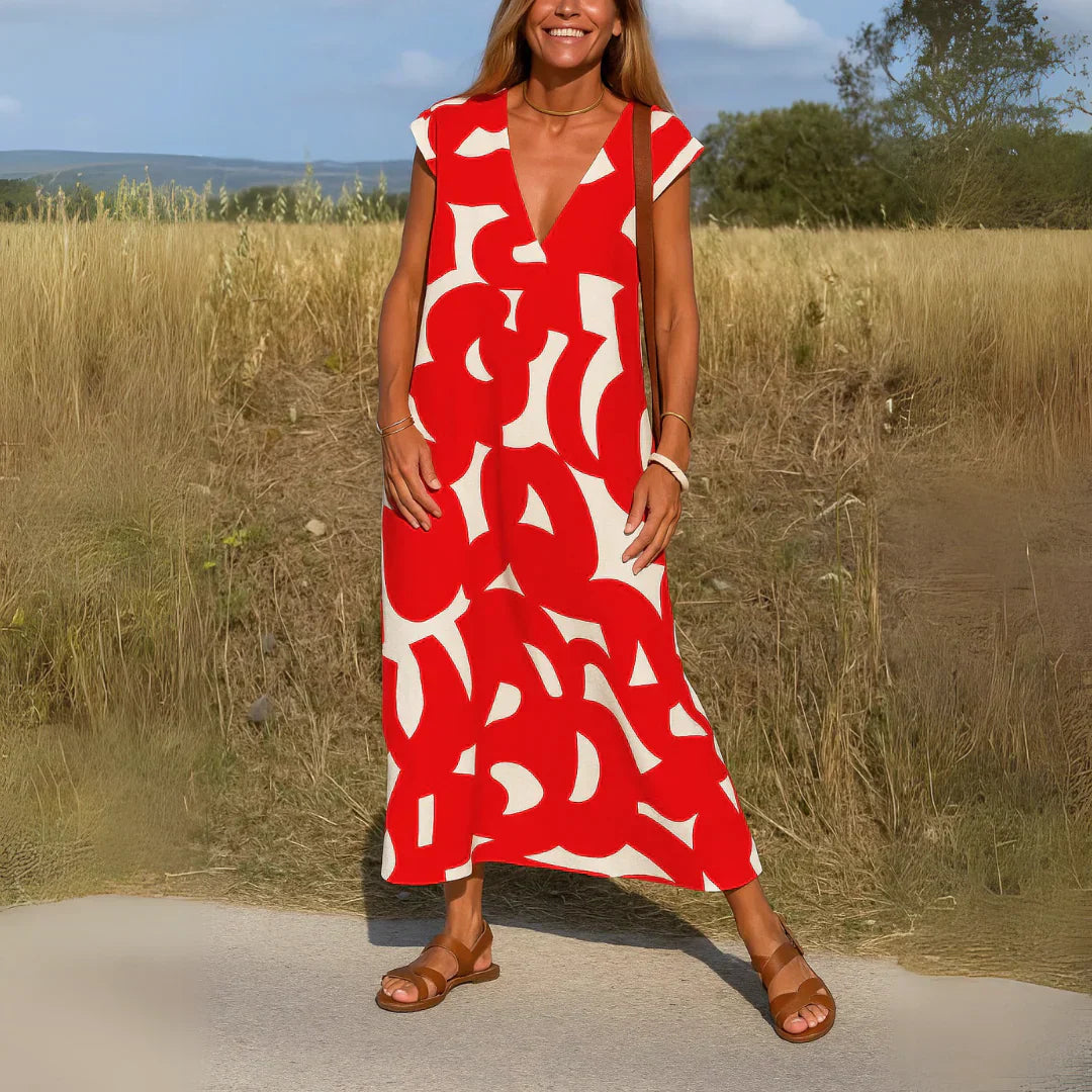 Tatiana™ | Abito Maxi con Dettagli Traforati
