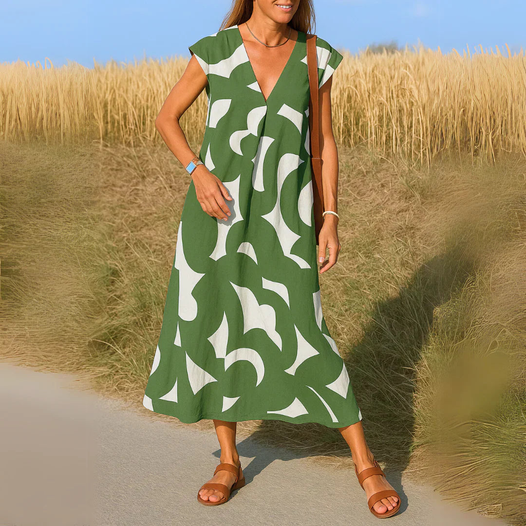 Tatiana™ | Abito Maxi con Dettagli Traforati