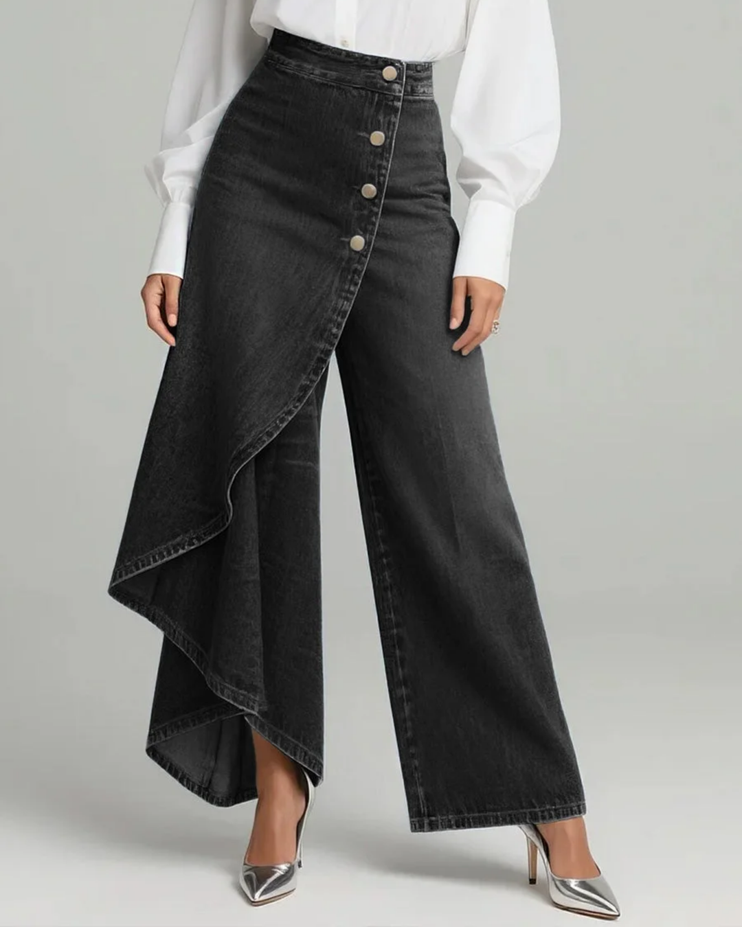 Audrey | Pantaloni in denim avvolgenti