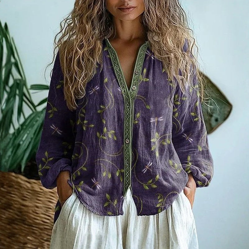 Brianna | Camicia Elegante Fantasia Vintage