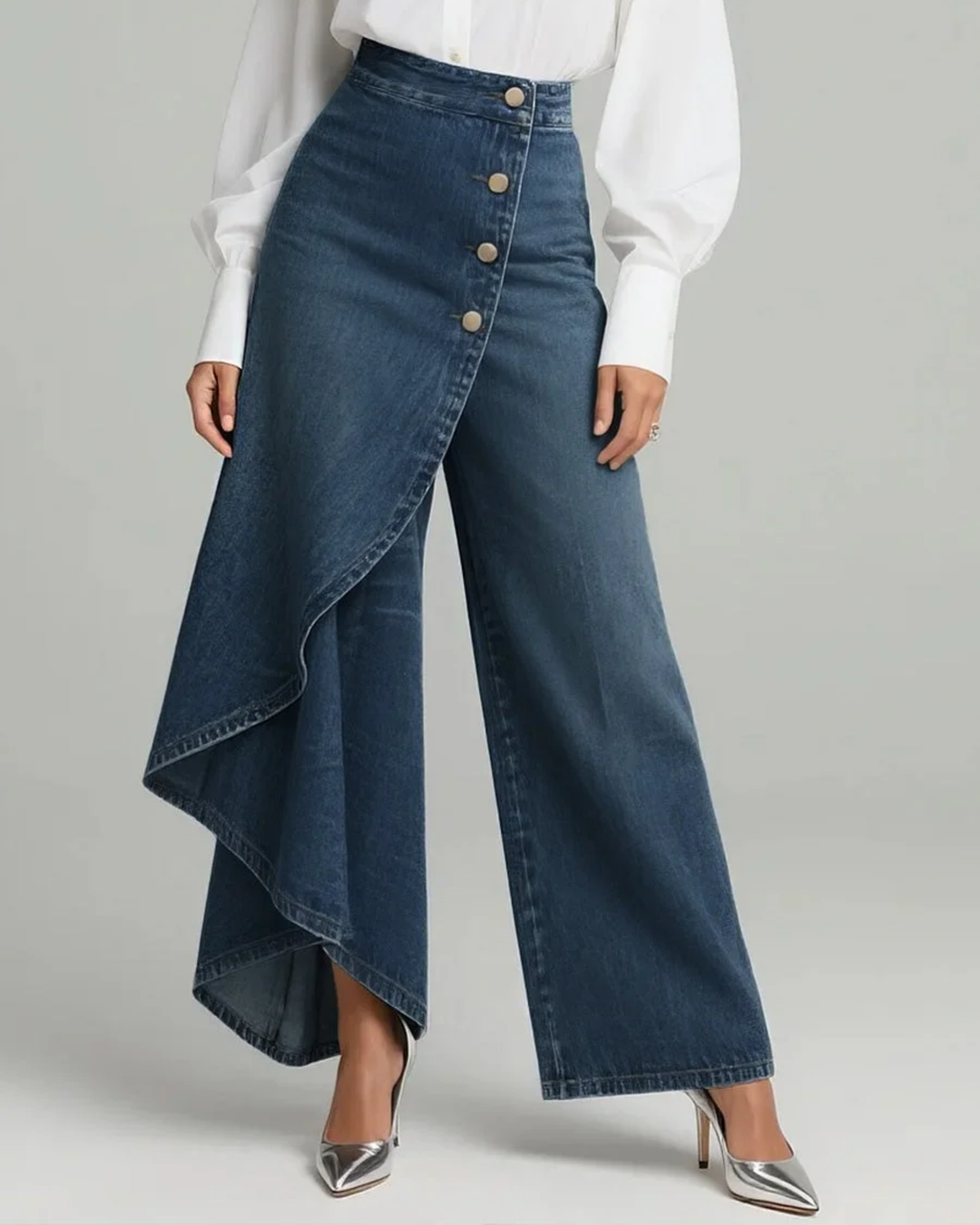 Audrey | Pantaloni Denim a Portafoglio