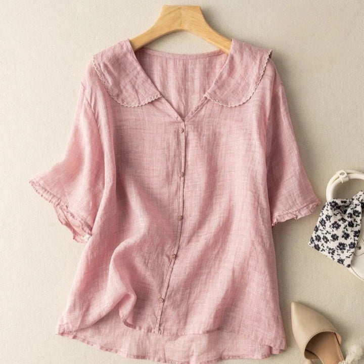 Kristi™ | Camicia Vintage con Dettaglio a Bottoni
