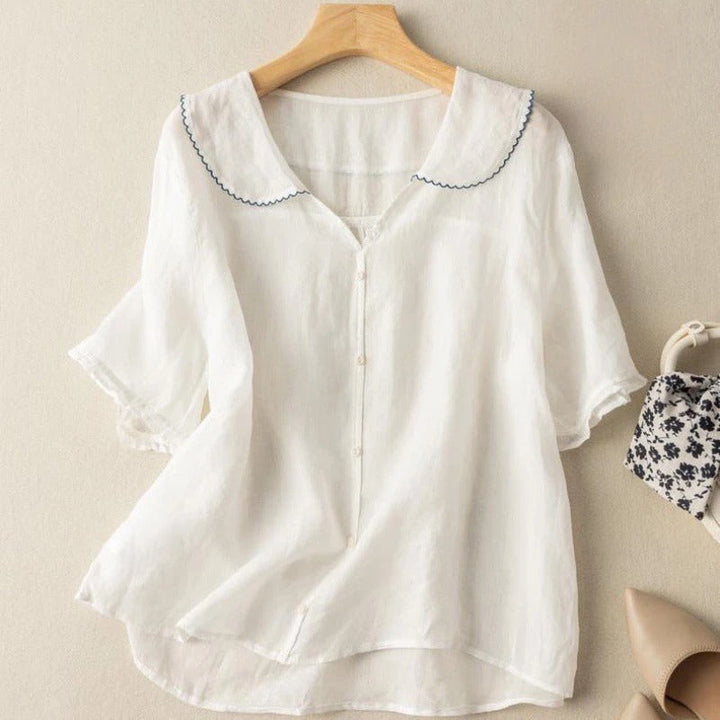 Kristi™ | Camicia Vintage con Dettaglio a Bottoni