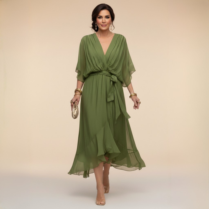 MARTA™ | ABITO ELEGANTE CON SCOLLO A V