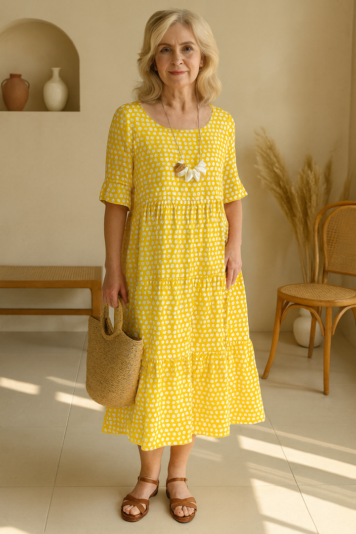 Zerelle | Abito midi a maniche corte