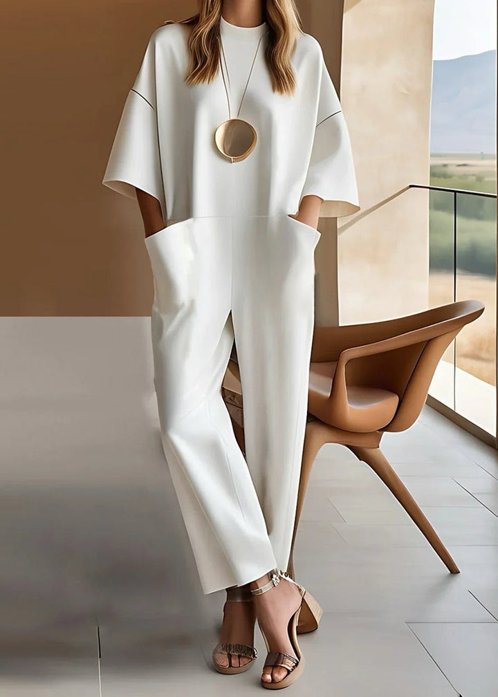 Emmy™ | Tuta Elegante a Maniche Corte