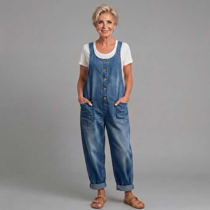 Saylor | Salopette Denim Vintage Lavato