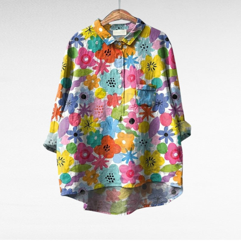 Thérèse | Elegante Blusa Estiva in Lino