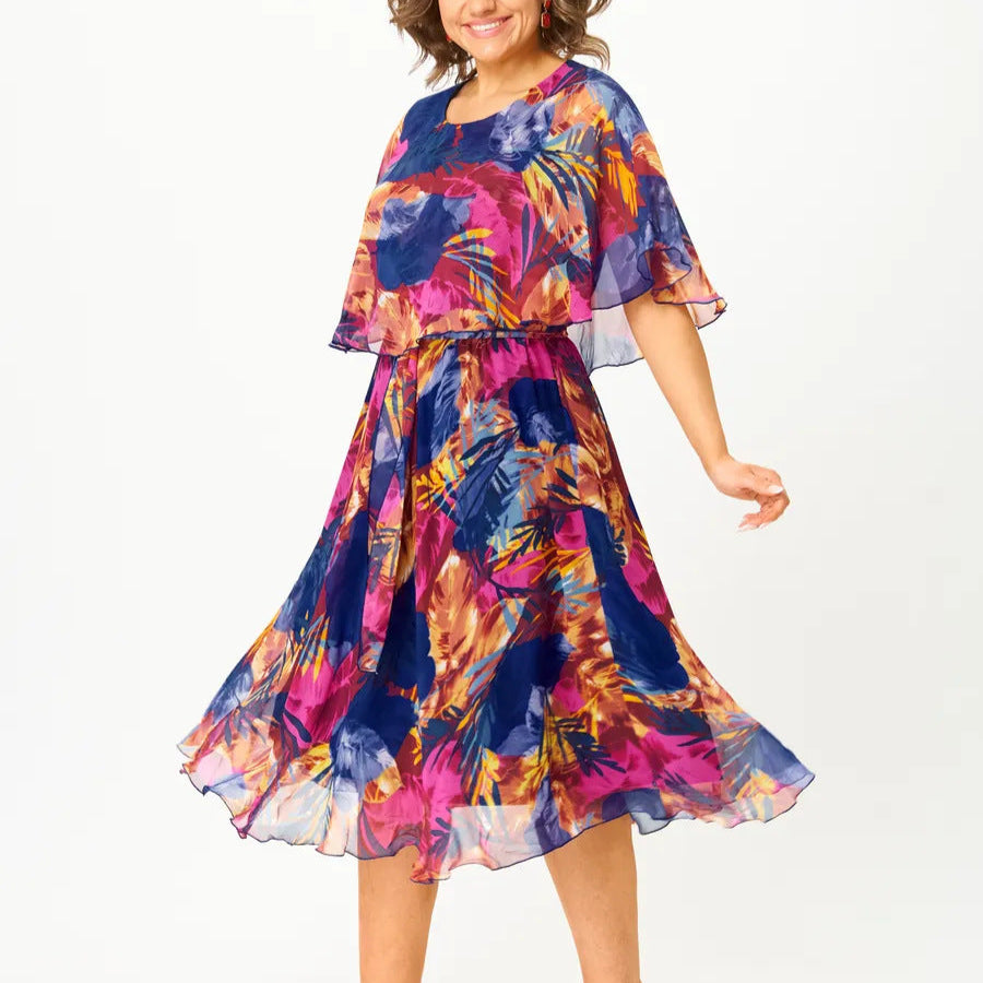 BARBARA | Vestito Comodo in Chiffon Plus Size
