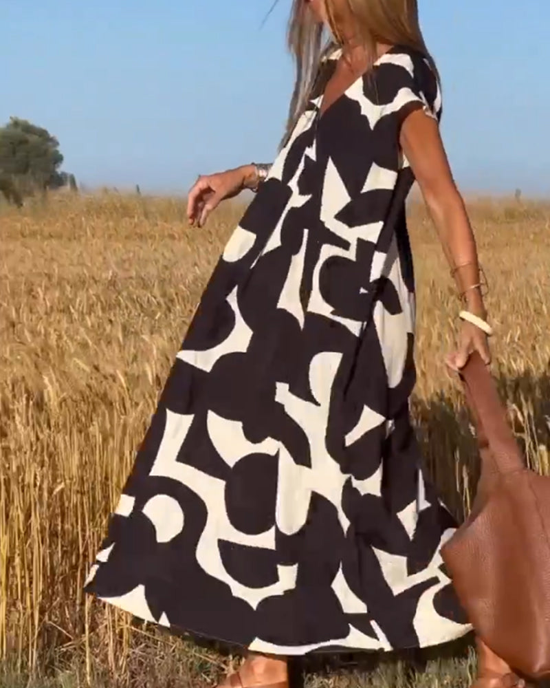 Kendall™ | Abito con Fantasia Astratta