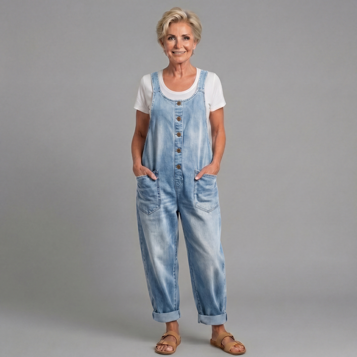 Saylor | Salopette Denim Vintage Lavato