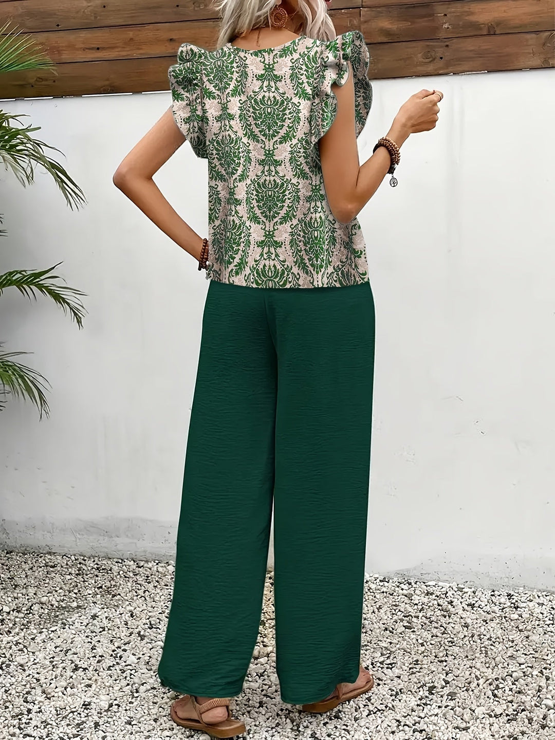 Amelia | Coordinato Elegante Paisley Due Pezzi