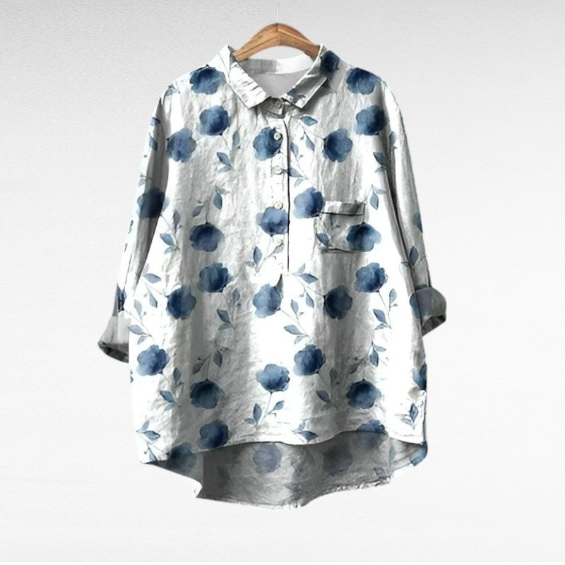 Camille | Elegante Blusa Estiva in Lino