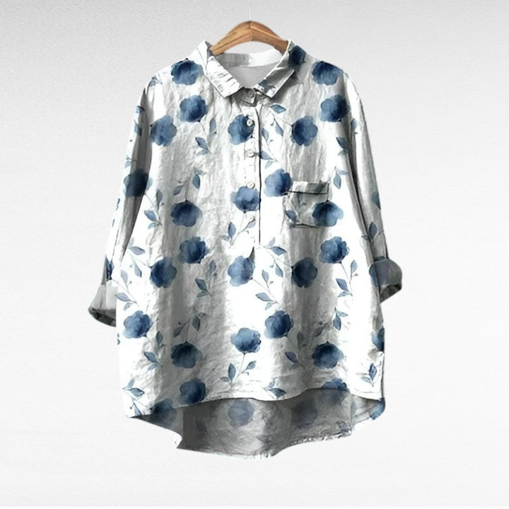Camille | Elegante Blusa Estiva in Lino