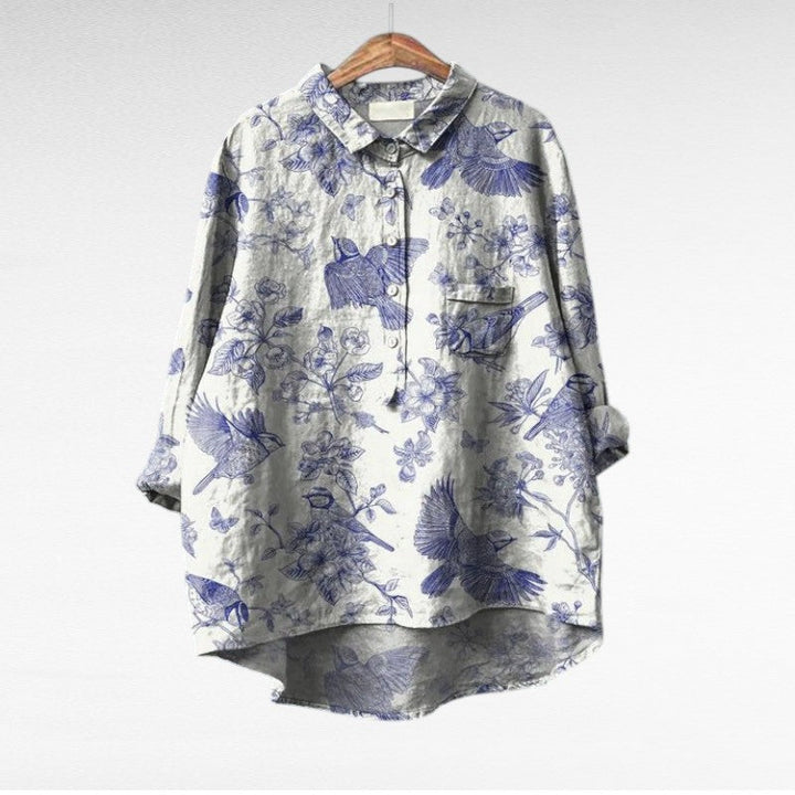 Claire | Elegante Blusa Estiva in Lino