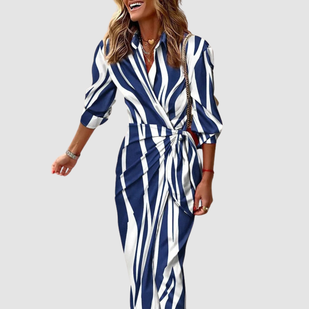 Cecilia™ | Abito Elegante a Righe