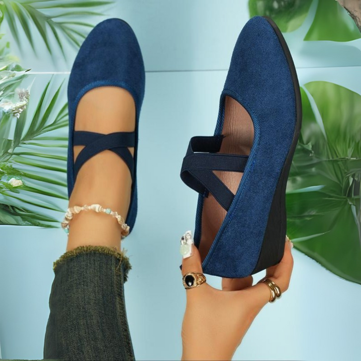 Calerinne | Ballerine con Zeppa a Punta Chiusa