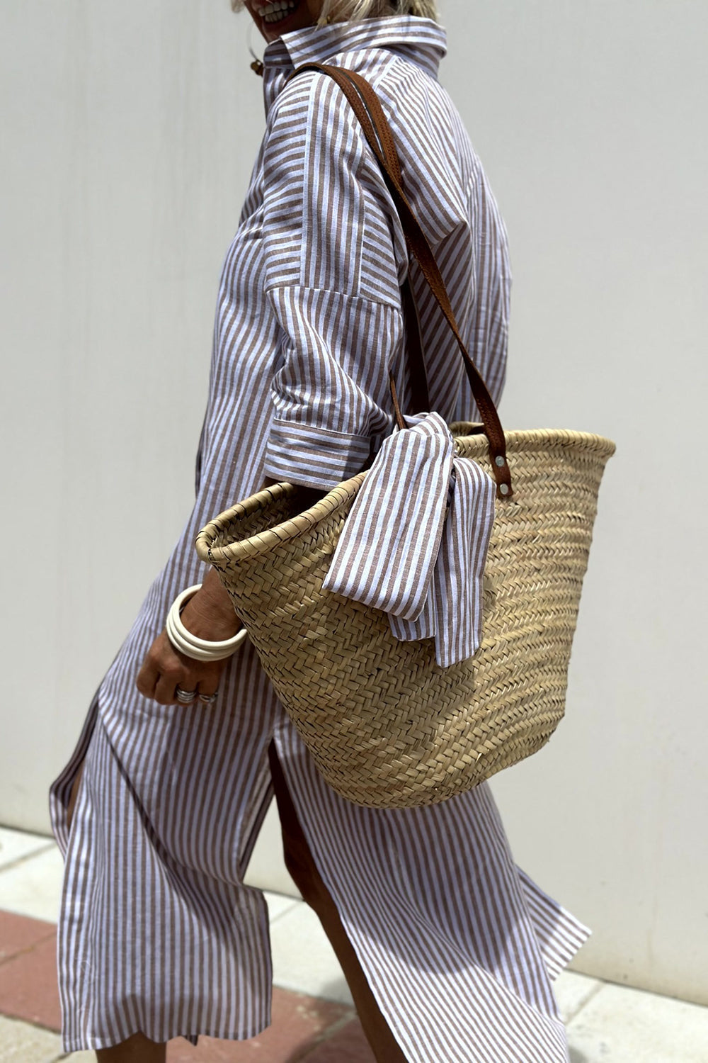 Sunna | Abito Camicia a Righe Senza Tempo