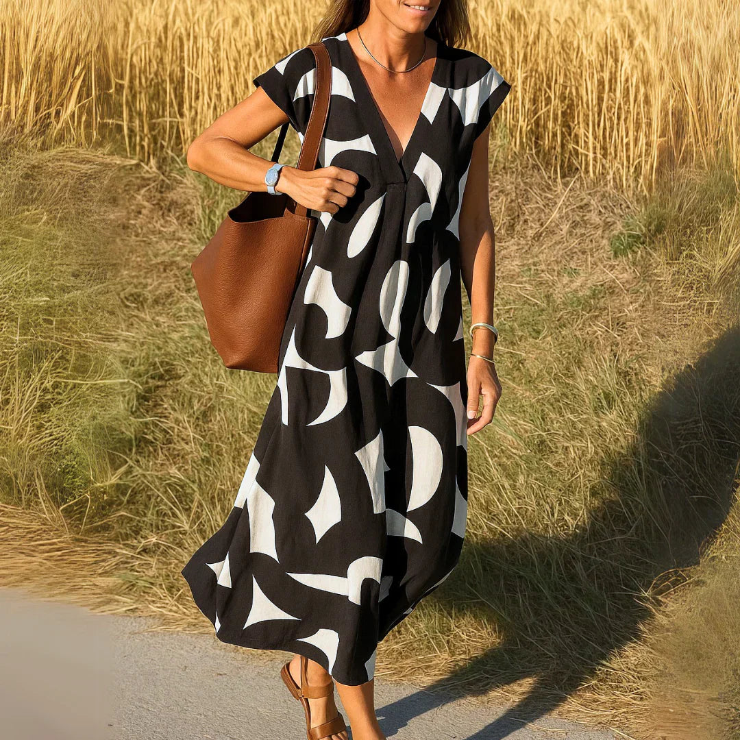 Tatiana™ | Abito Maxi con Dettagli Traforati