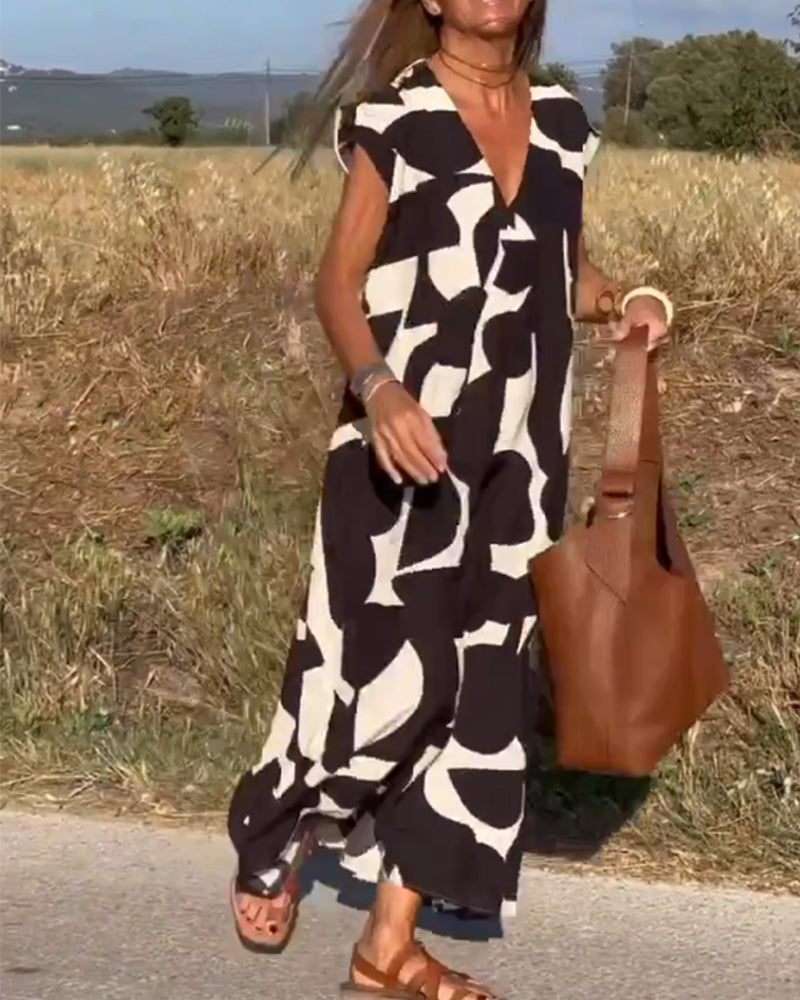 Kendall™ | Abito con Fantasia Astratta