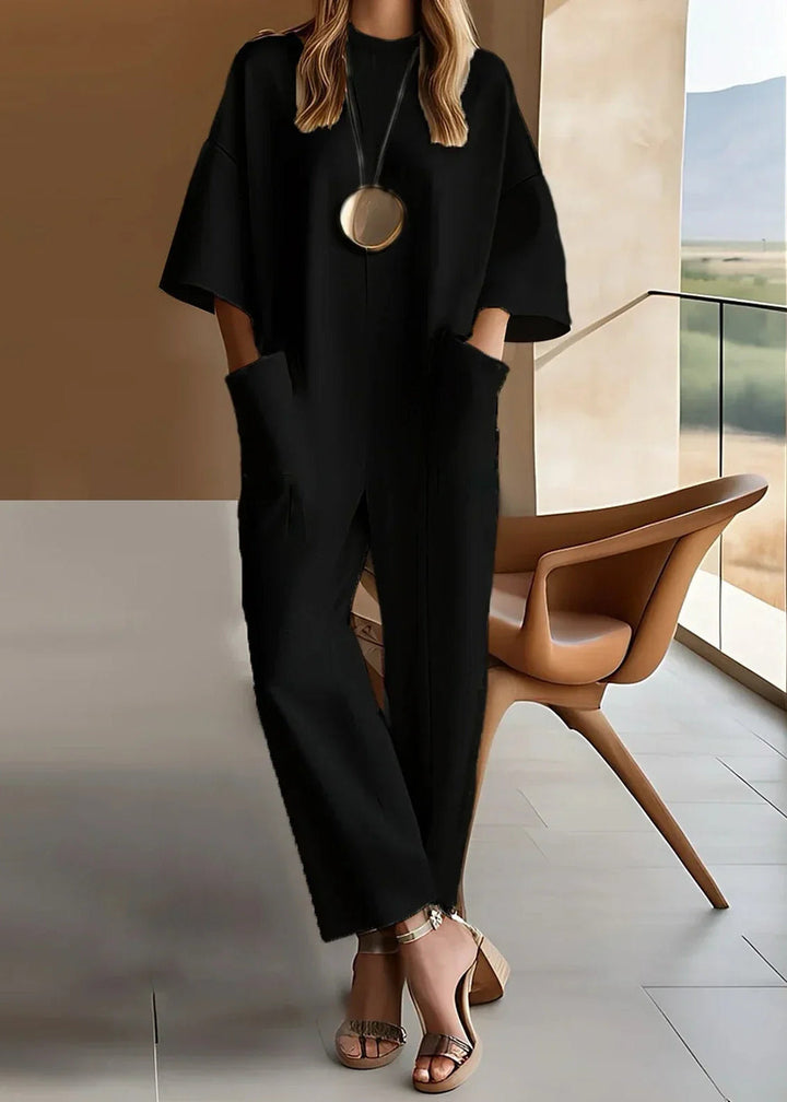 Emmy™ | Tuta Elegante a Maniche Corte