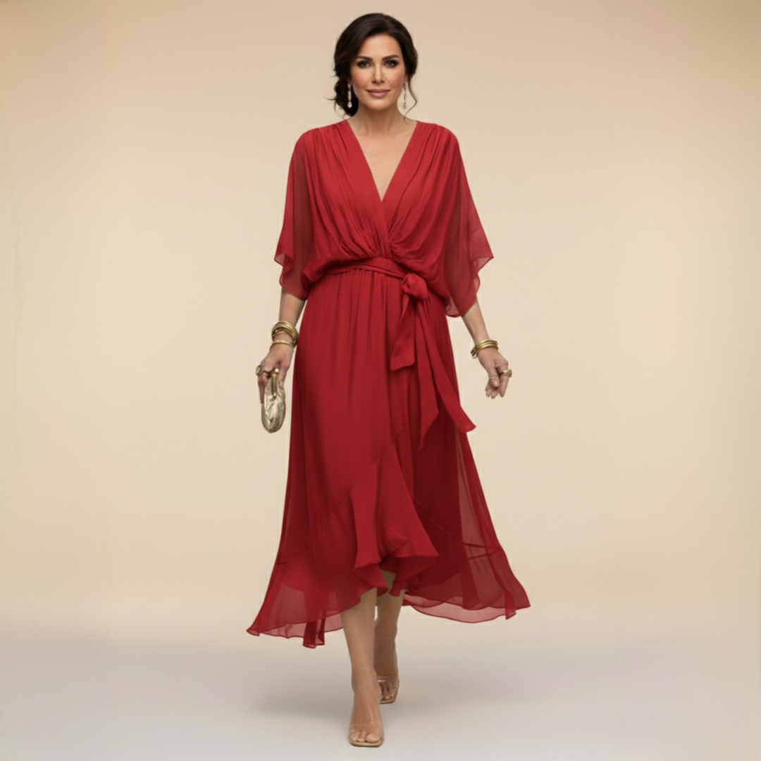 MARTA™ | ABITO ELEGANTE CON SCOLLO A V