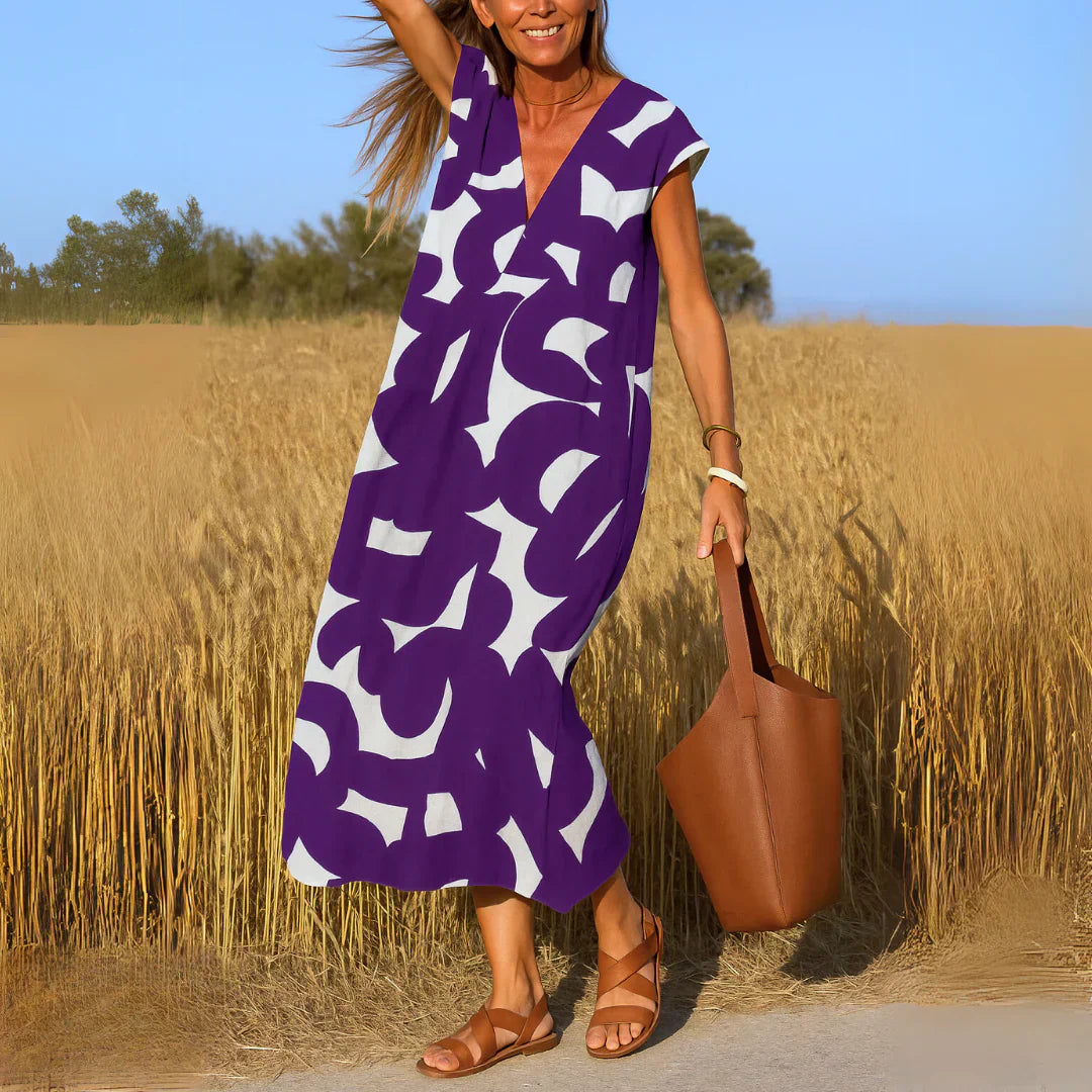 Tatiana™ | Abito Maxi con Dettagli Traforati