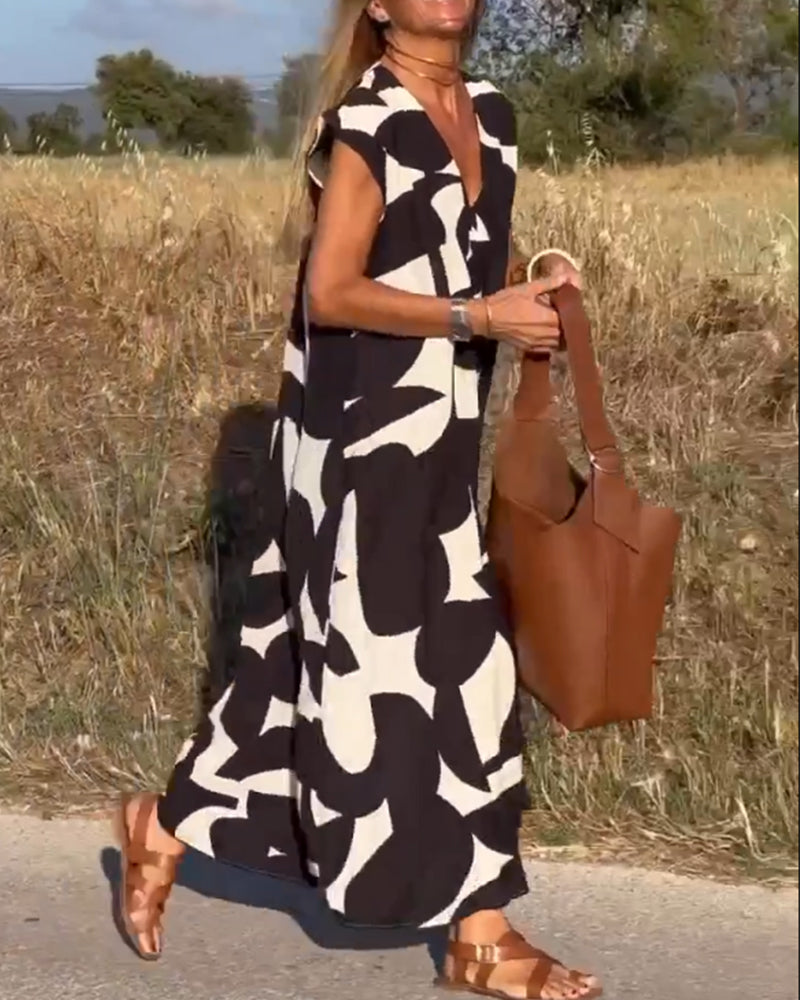 Kendall™ | Abito con Fantasia Astratta