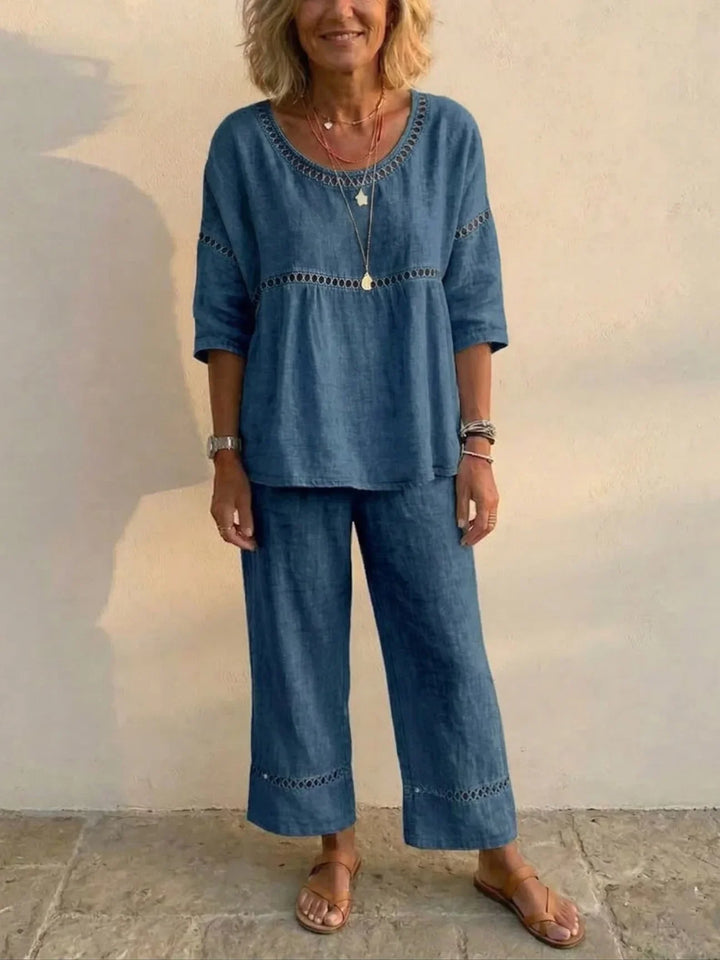Marielle | Coordinato Due Pezzi con Dettaglio in Pizzo