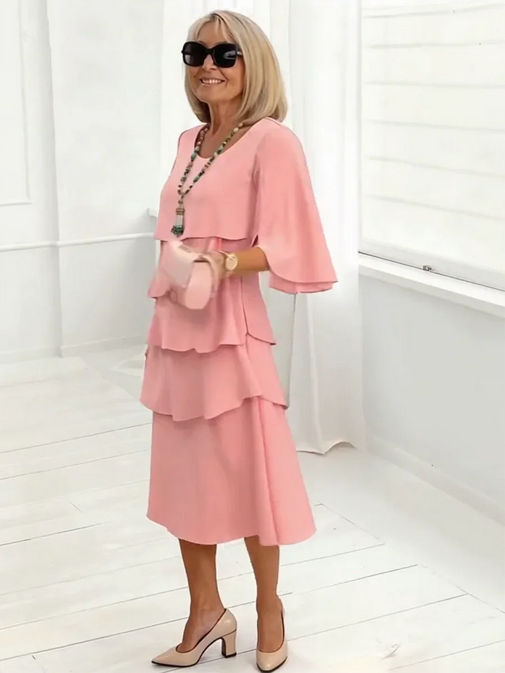 Charlotte™ | Abito midi elegante con maniche aperte