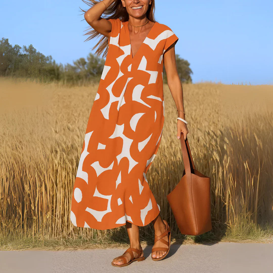 Tatiana™ | Abito Maxi con Dettagli Traforati