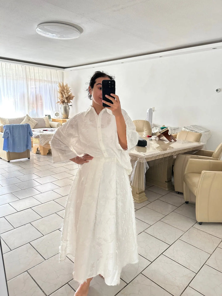 Sofia | Set Camicia e Gonna Plissettata