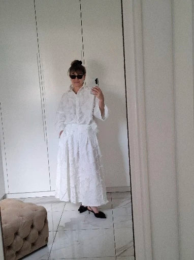 Sofia | Set Camicia e Gonna Plissettata