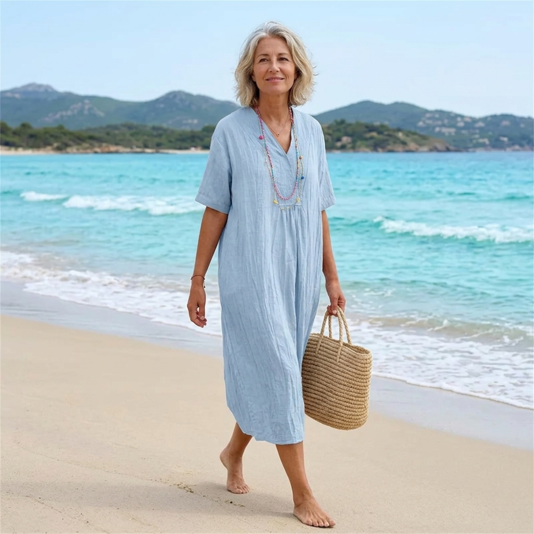 Silvana™ | Abito Maxi Strutturato e Rilassato