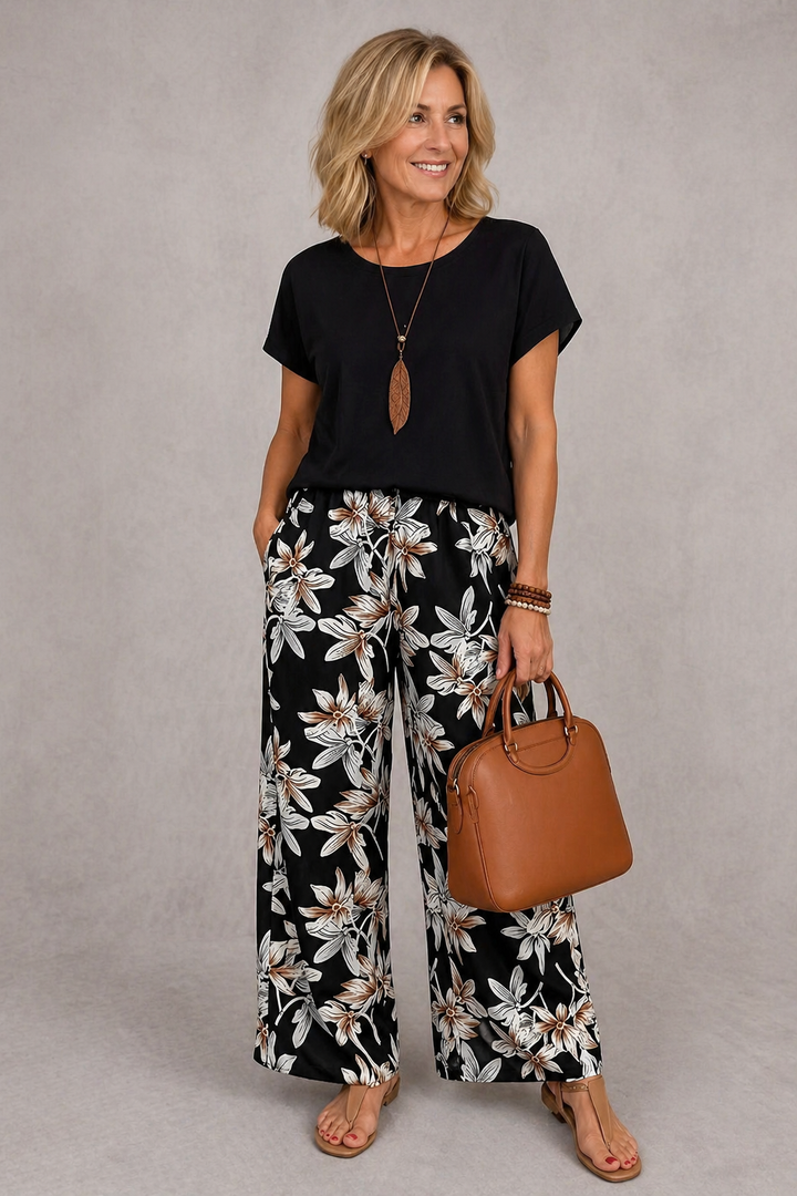 Rosie | Coordinato Floreale Elegante Due Pezzi