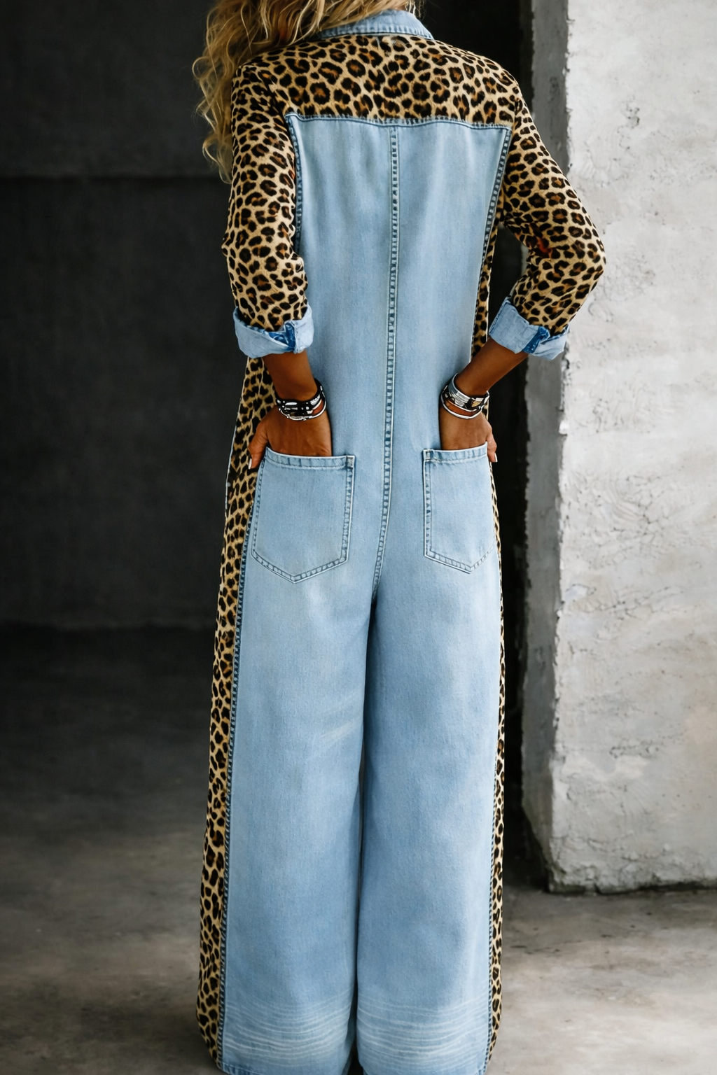 Amanda | Jumpsuit Denim Camicia Intera