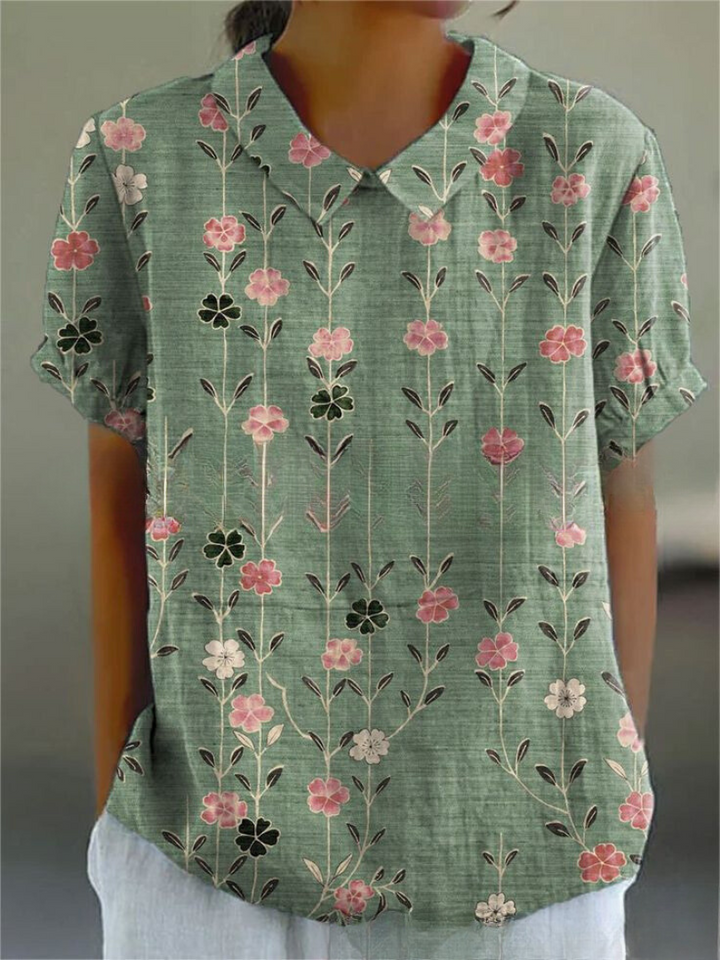 Nancy™ | Camicia floreale elegante