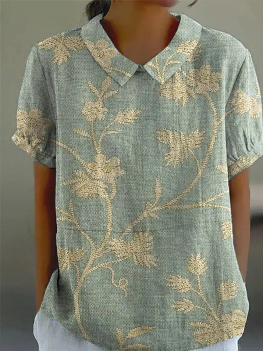 Nancy™ | Camicia floreale elegante