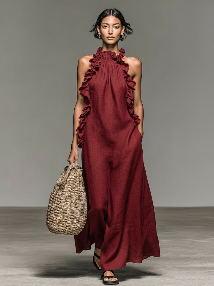 Gladys™ | Abito Maxi con Tasche