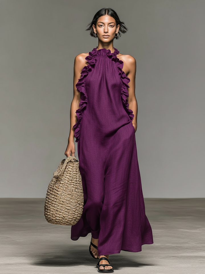 Gladys™ | Abito Maxi con Tasche