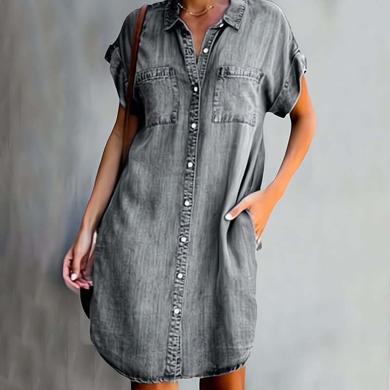 Helen | Abito Camicia con Bottoni