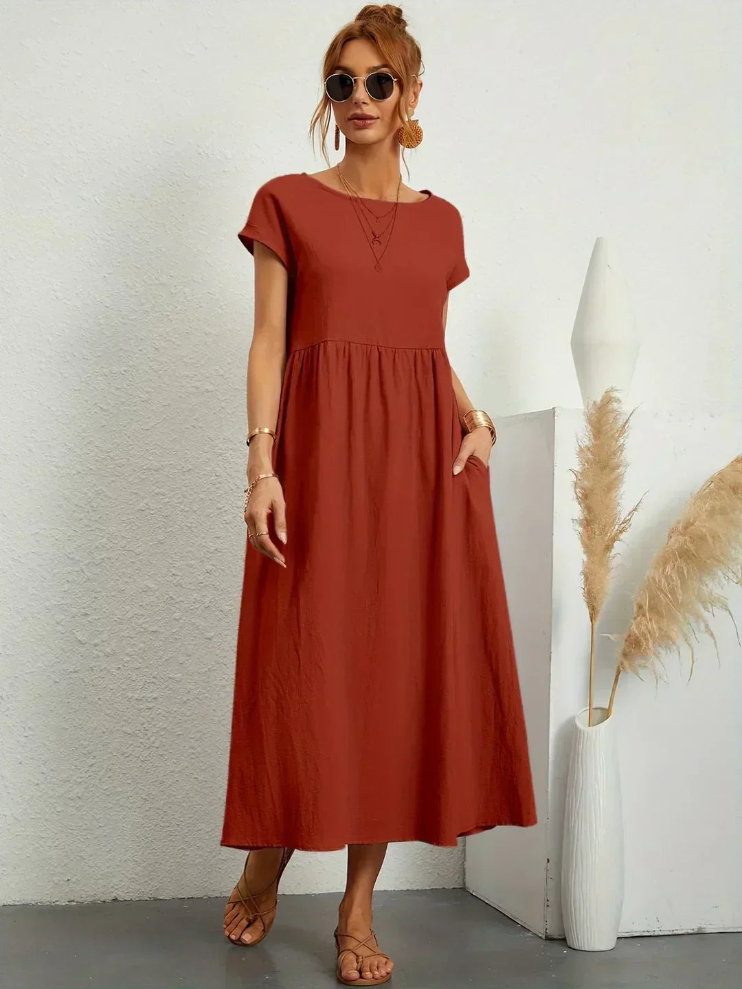 Ursina™ | Abito Midi Fluente