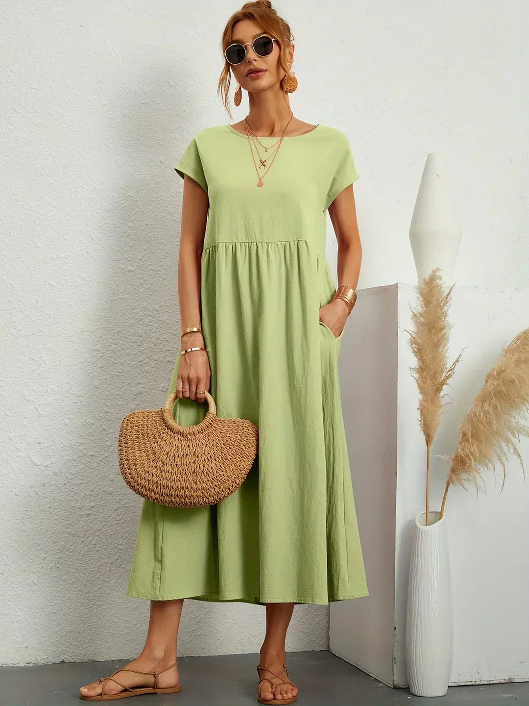 Ursina™ | Abito Midi Fluente