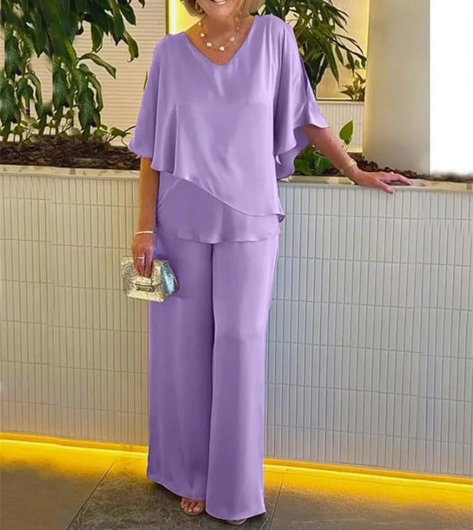 Martha | Coordinato Comodo con Pantaloni a Gamba Larga