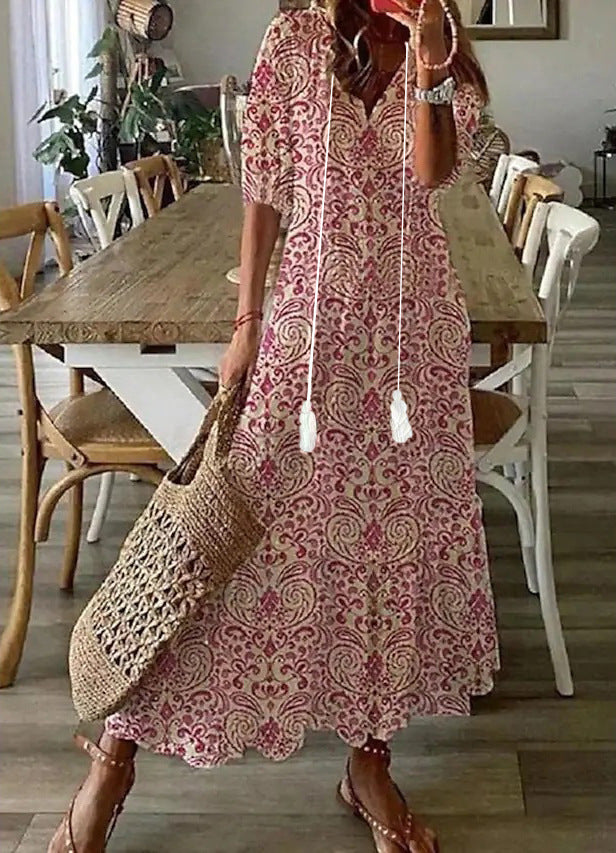 Sofia | Maxi Abito Boho Vintage Estivo