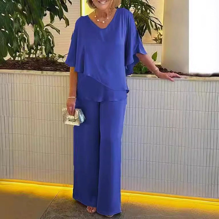 Martha | Coordinato Comodo con Pantaloni a Gamba Larga