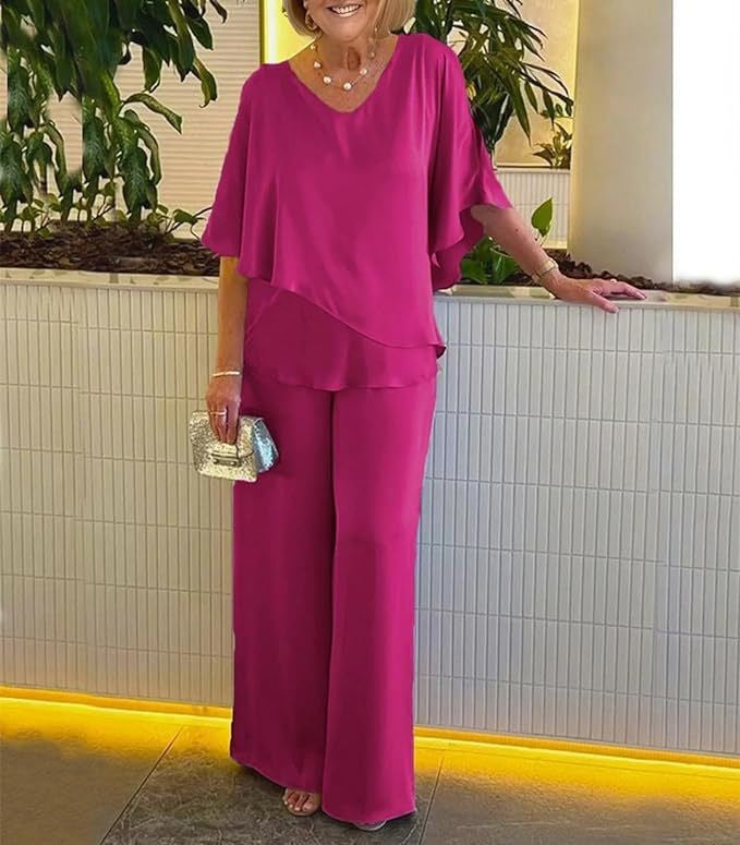 Martha | Coordinato Comodo con Pantaloni a Gamba Larga