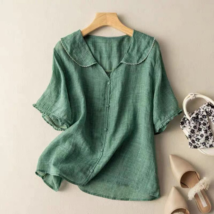 Kristi™ | Camicia Vintage con Dettaglio a Bottoni