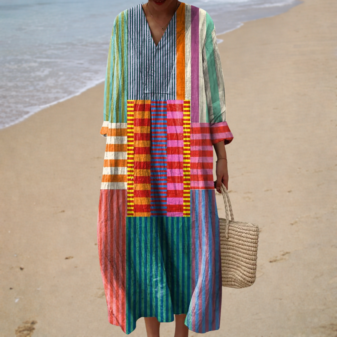 Frida | Abito Colorblock Artistico