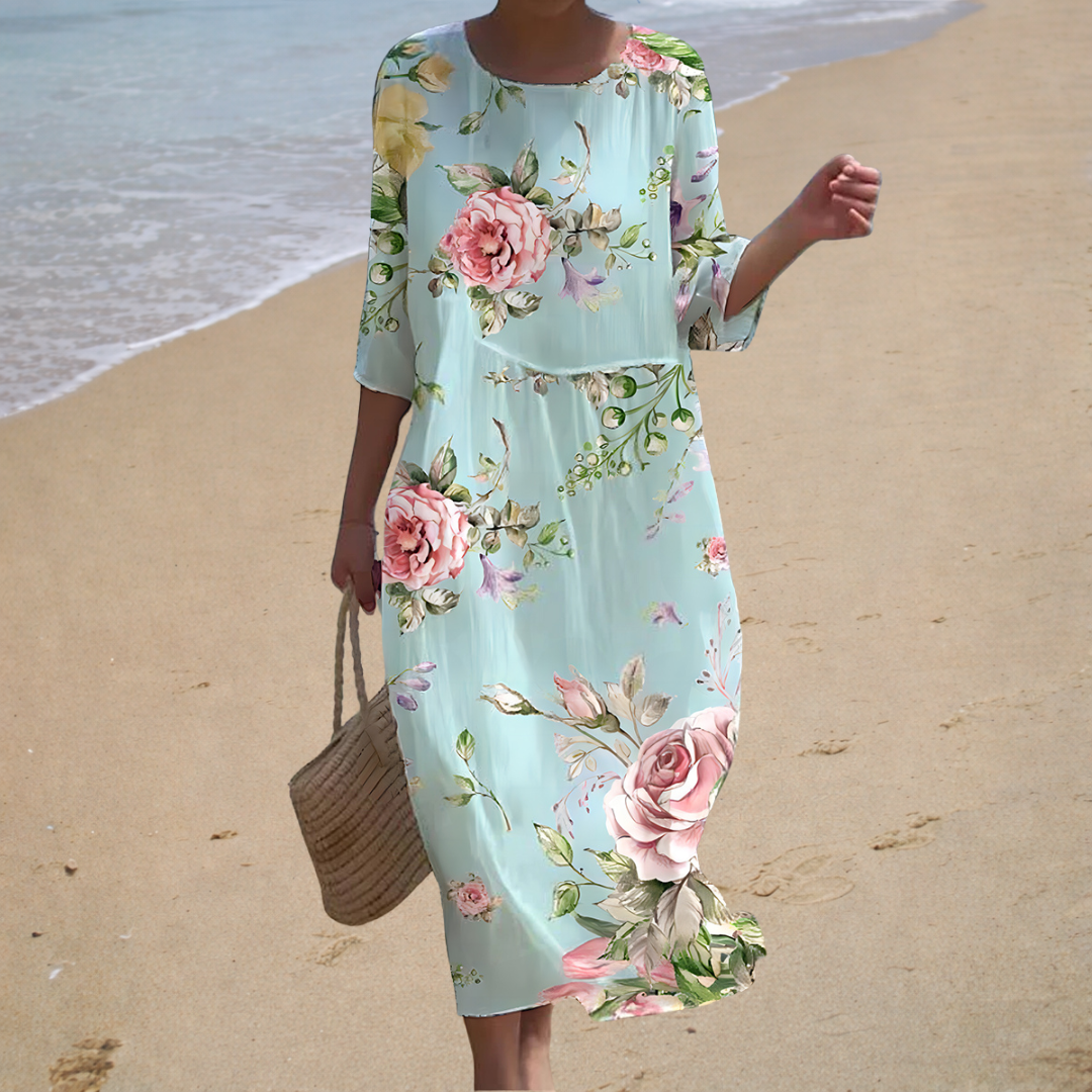 Joséphine | Abito Midi Fiorito